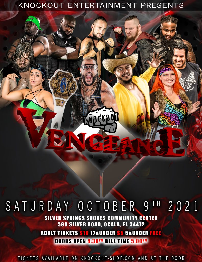 Past Wrestling Events Wrestling Knockout Wrestling: Vengeance 10-09-2021 Past Wrestling Events Wrestling Knockout Wrestling: Vengeance 10-09-2021